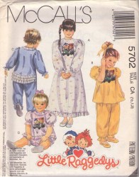 5702 RAGGEDYS JUMPSUIT,PJS TOP BOTTOM,NITIE,RUFFLES PATTERN 2-4